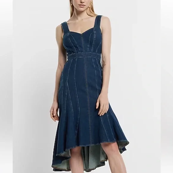 Express Dresses Nwt Express Denim Dress Poshmark